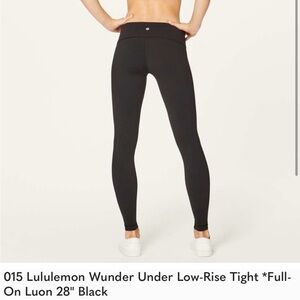 Women’s lululemon black full size leggings